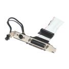 DB25F Parallel Port and PS2 Port in Slot Cover 2x4
