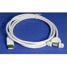 USB 2.0 A Panel Mount Cable Single Port Bulkhead Cable Male-Female 4.5 FT